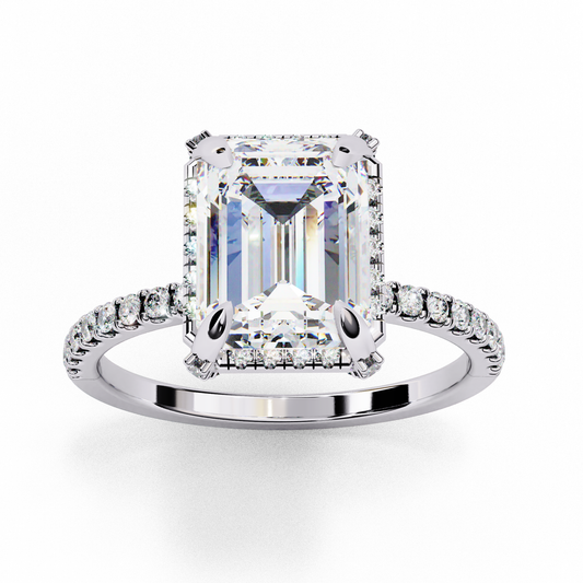 Grace beam Solitaire Ring