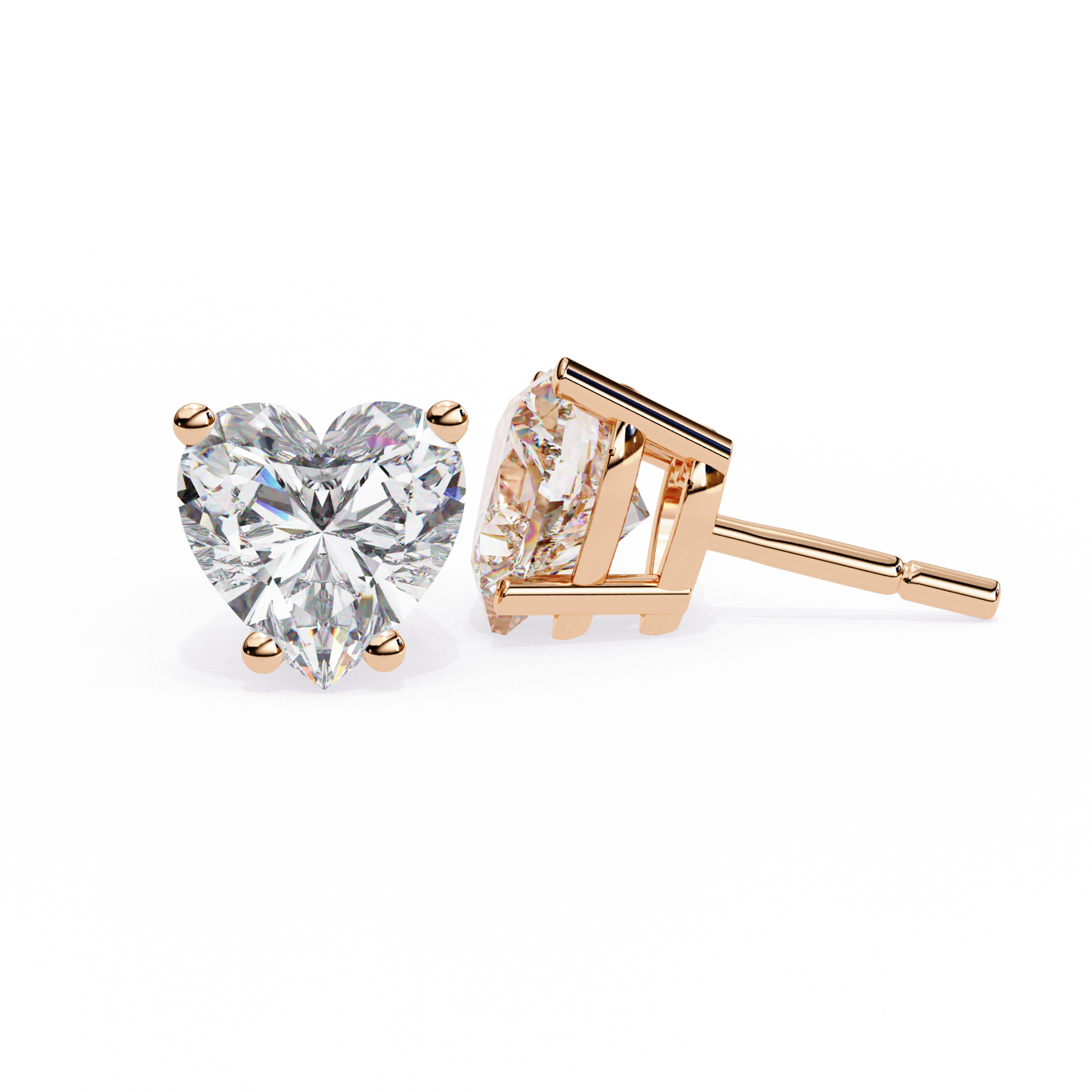 True Heart Studs