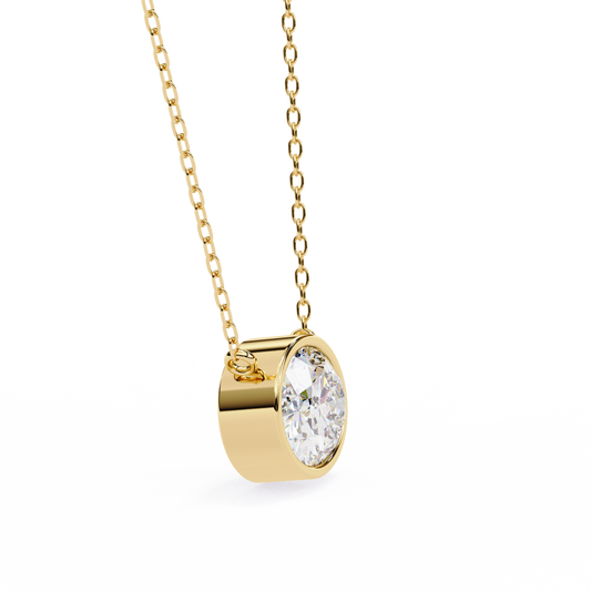 Aura Bazel Solitaire Pendant