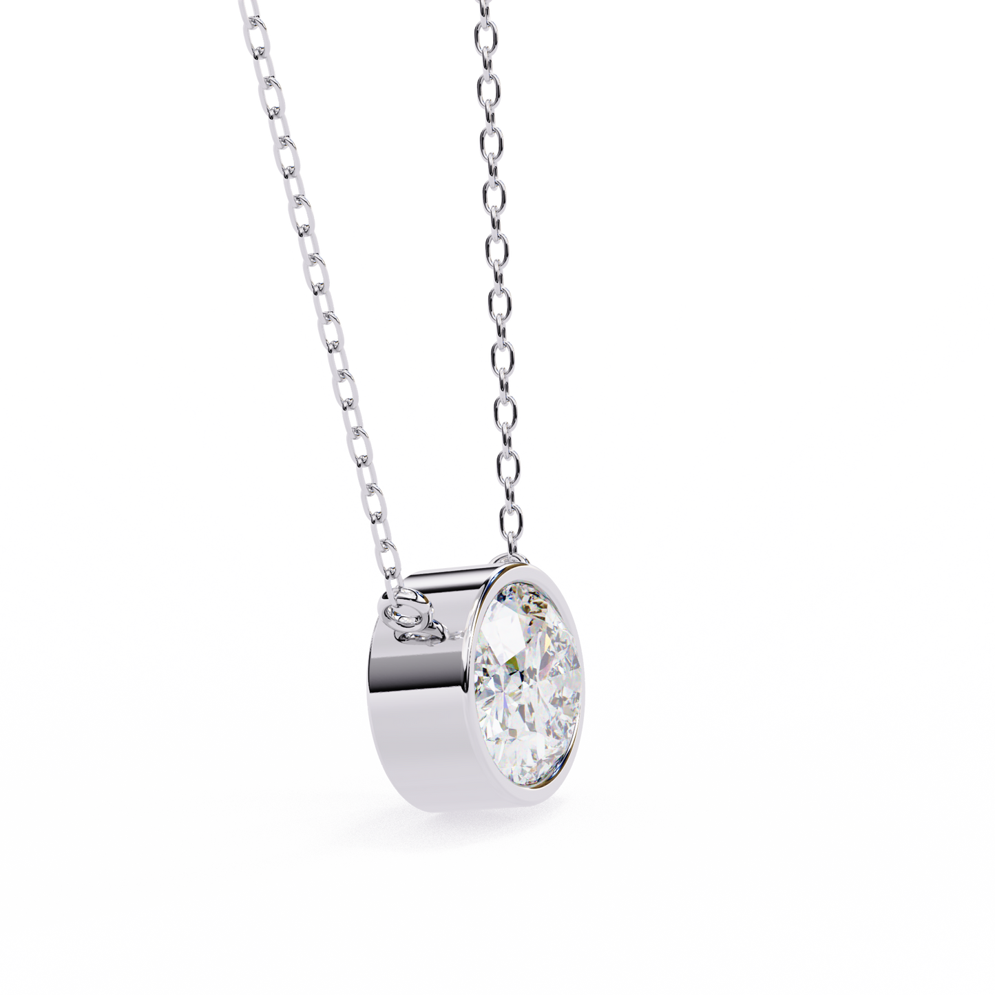 Aura Bazel Solitaire Pendant