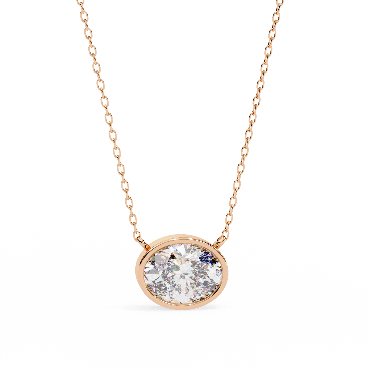 Aura Bazel Solitaire Pendant