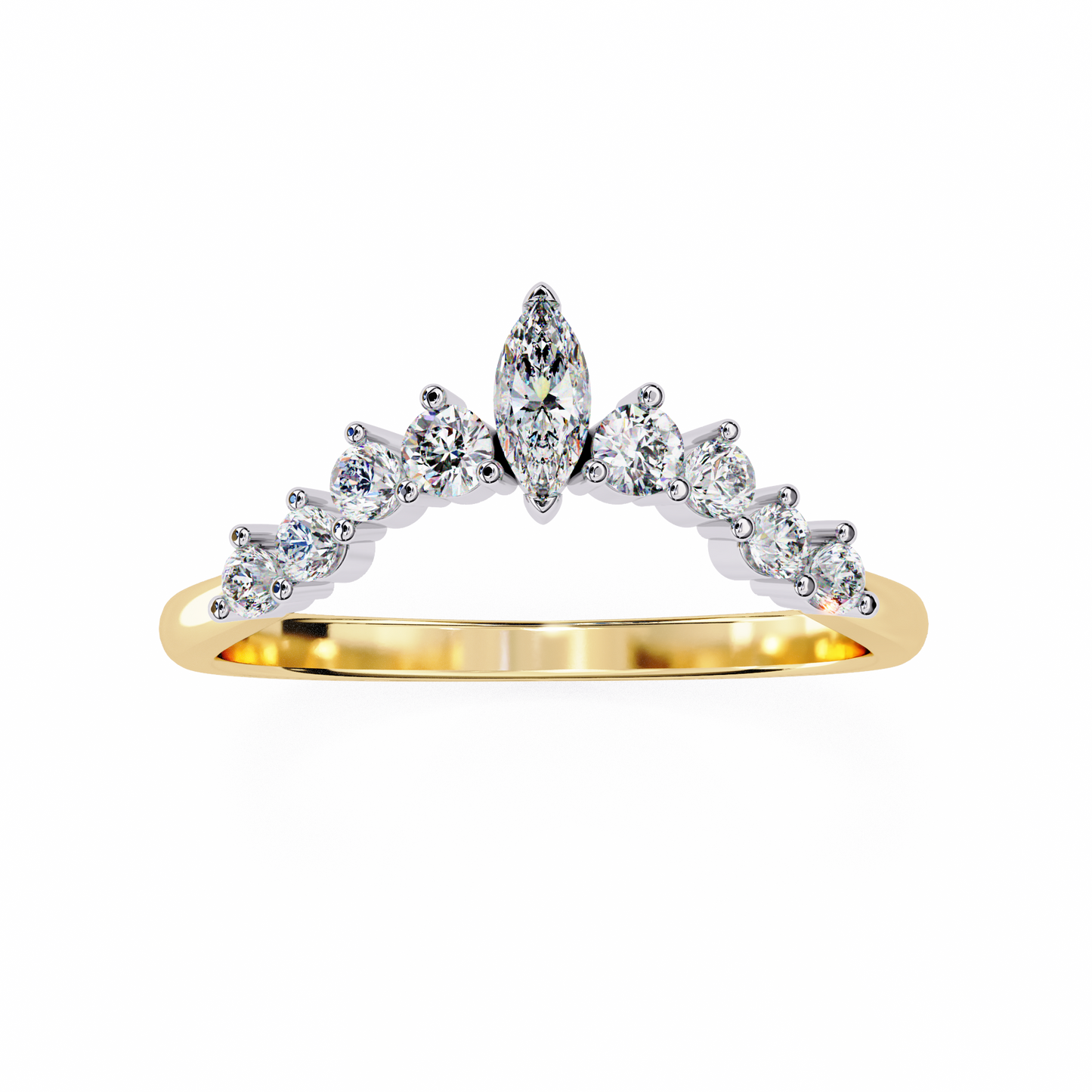Mariselle Glow Band Ring