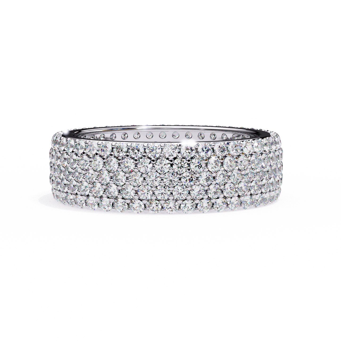 Lustra Quintet Diamond Band Ring