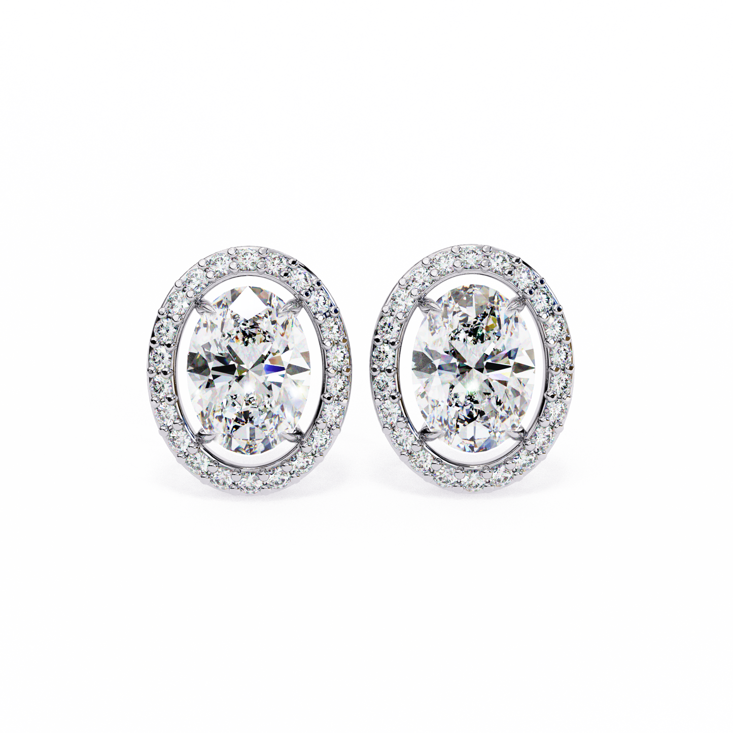 Ovalora Solitaire Studs