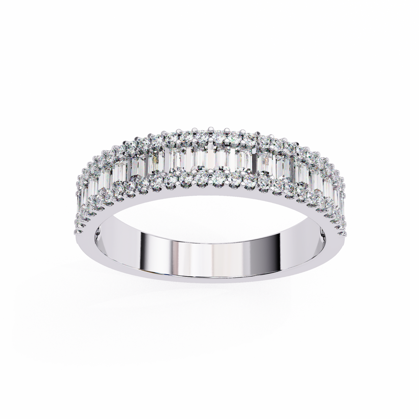 Dual Radiance Diamond Band