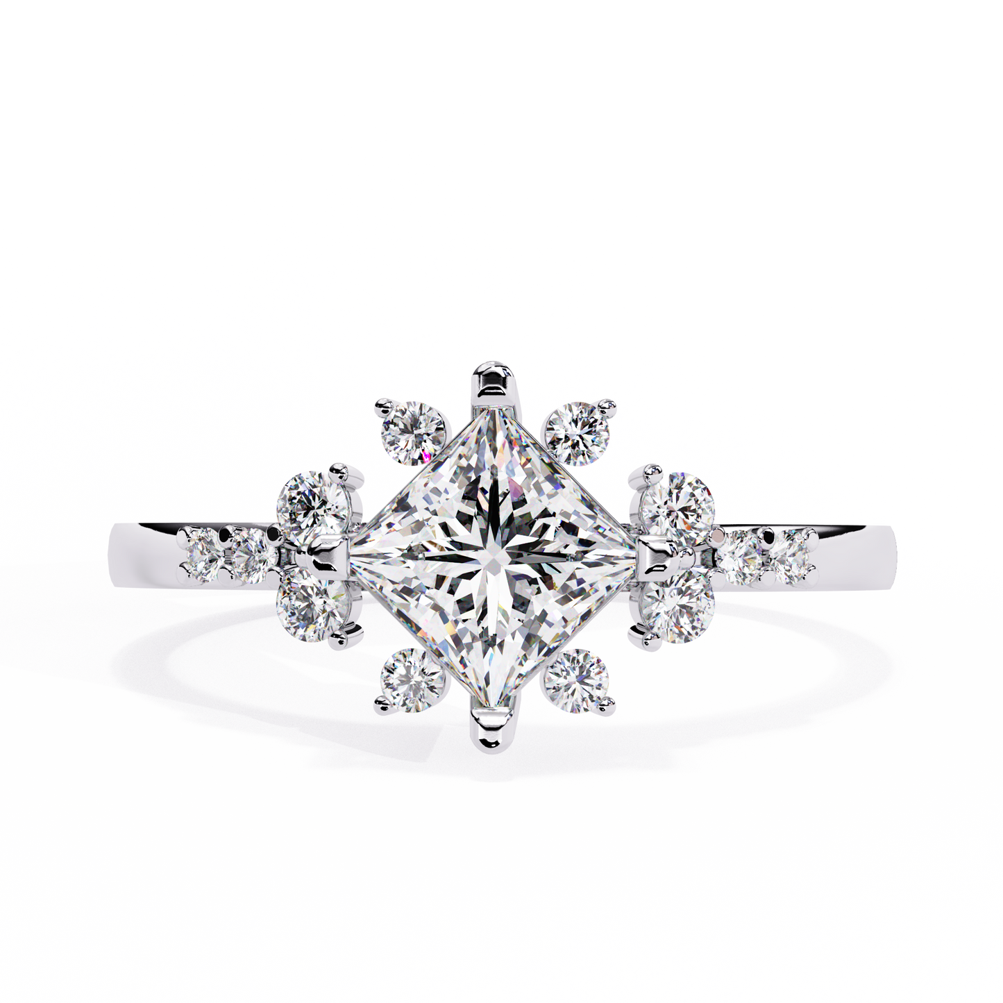 Starlit Grace Solitaire Ring