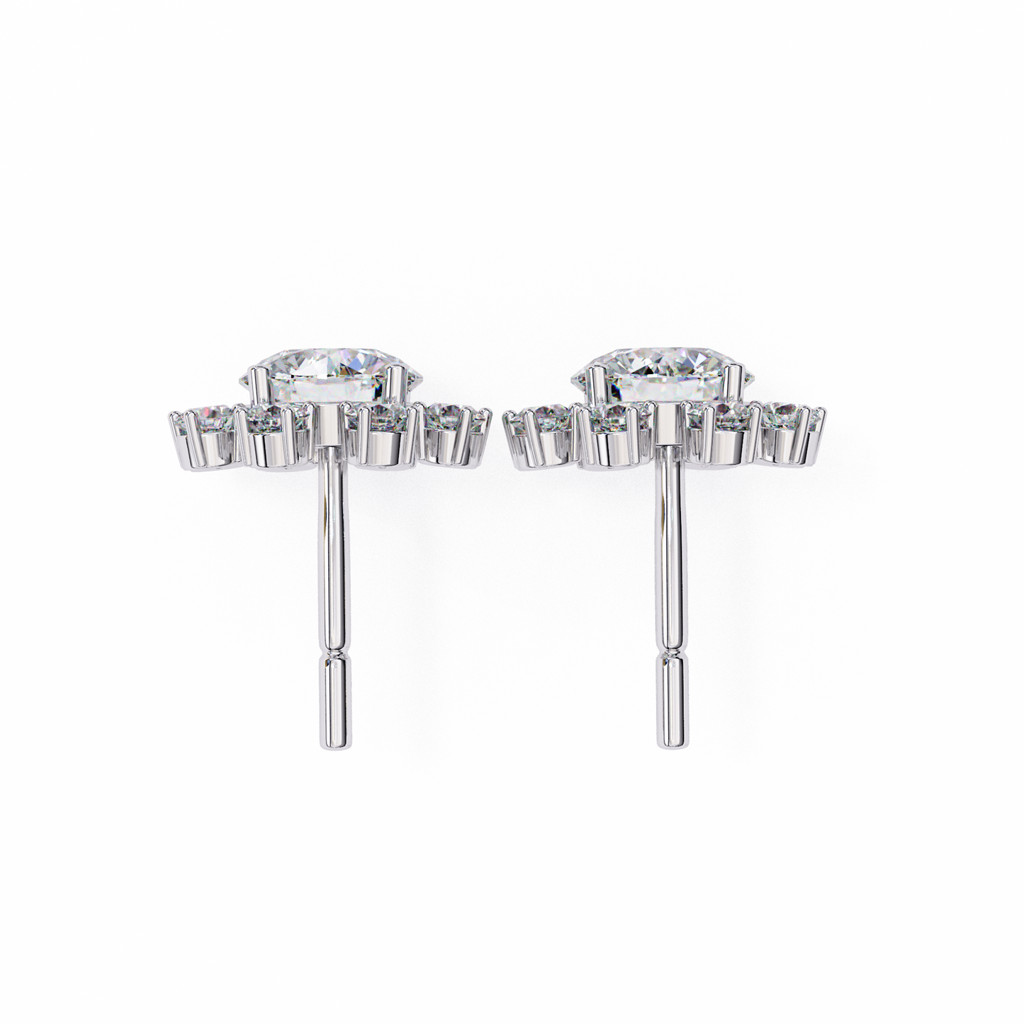 Lumio Halo Solitaire Studs