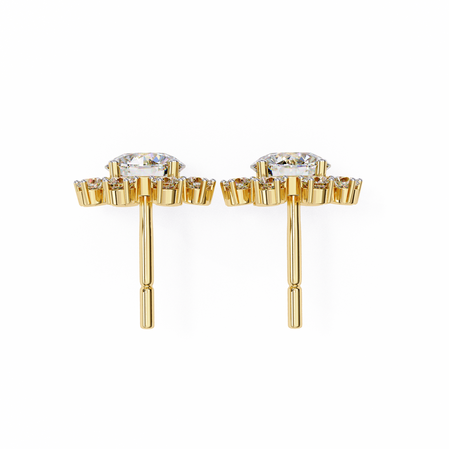 Lumio Halo Solitaire Studs