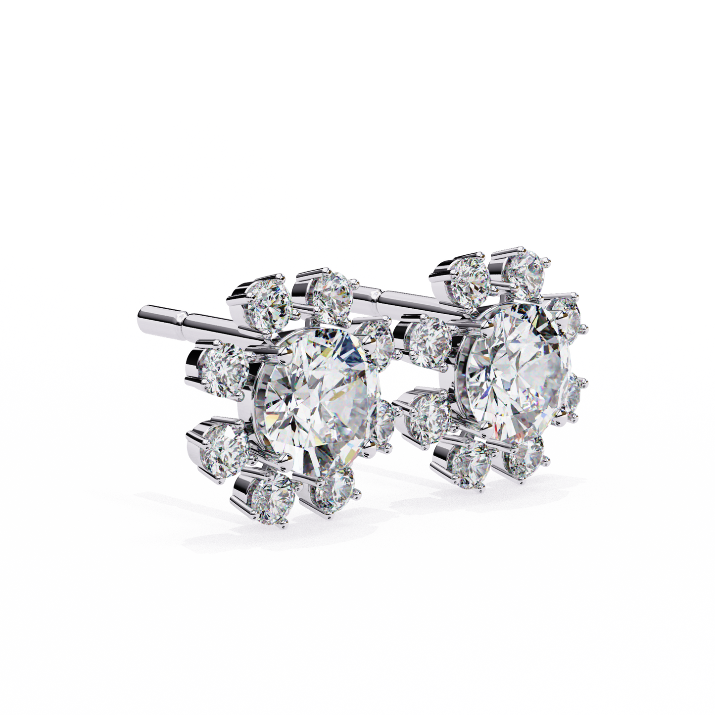 Lumio Halo Solitaire Studs