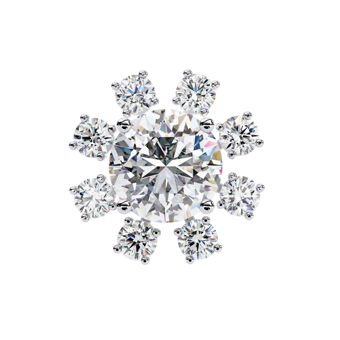 Lumio Halo Solitaire Studs