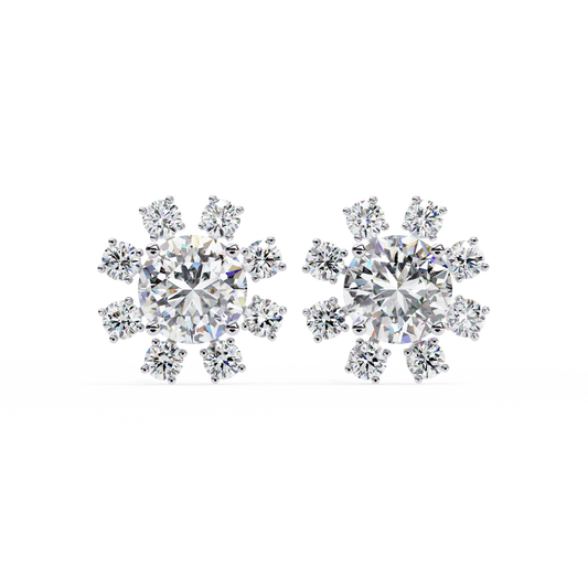 Lumio Halo Solitaire Studs