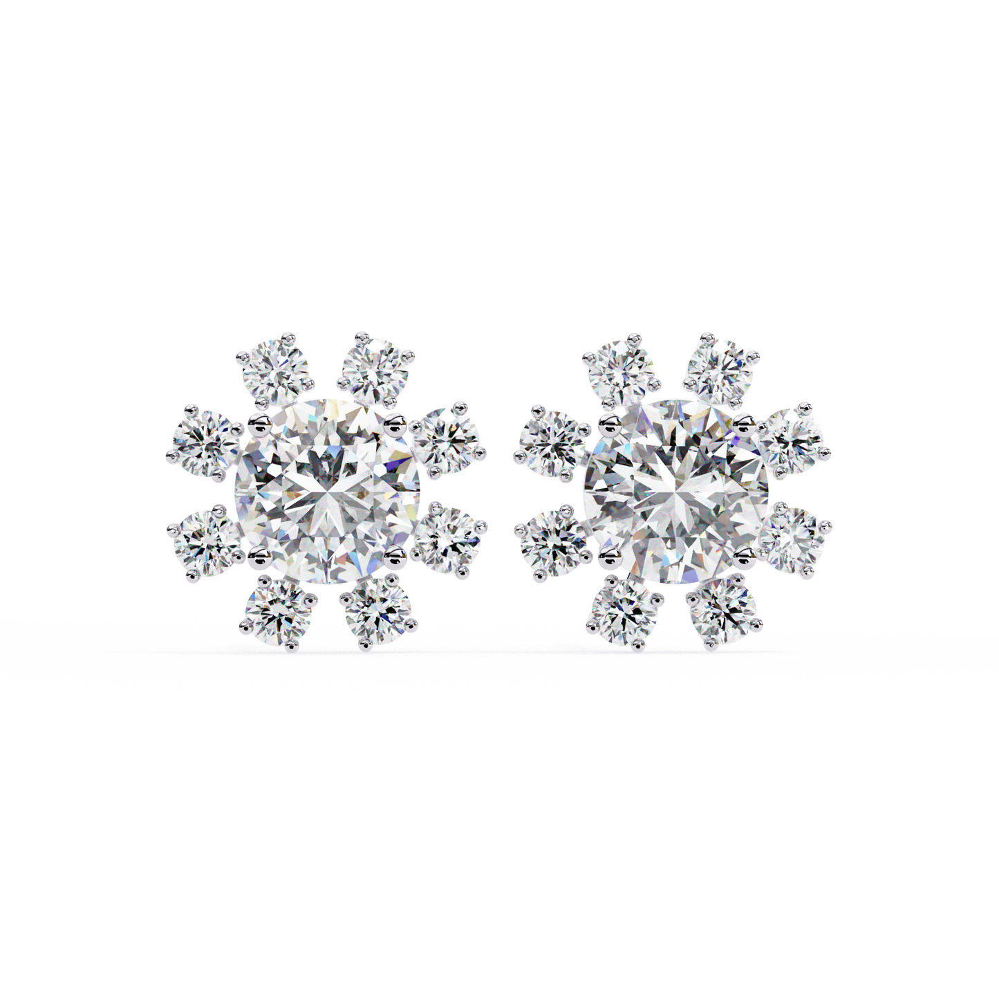 Lumio Halo Solitaire Studs
