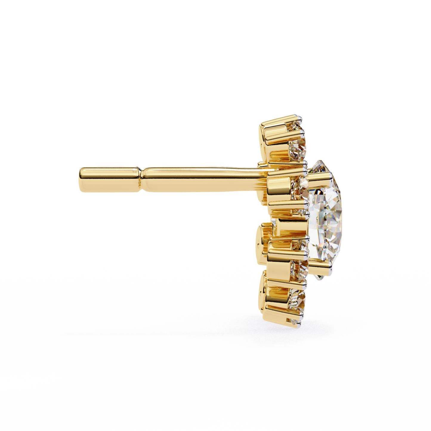 Lumio Halo Solitaire Studs