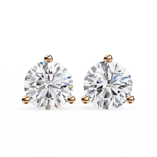 Trinity Glow Solitaire Studs