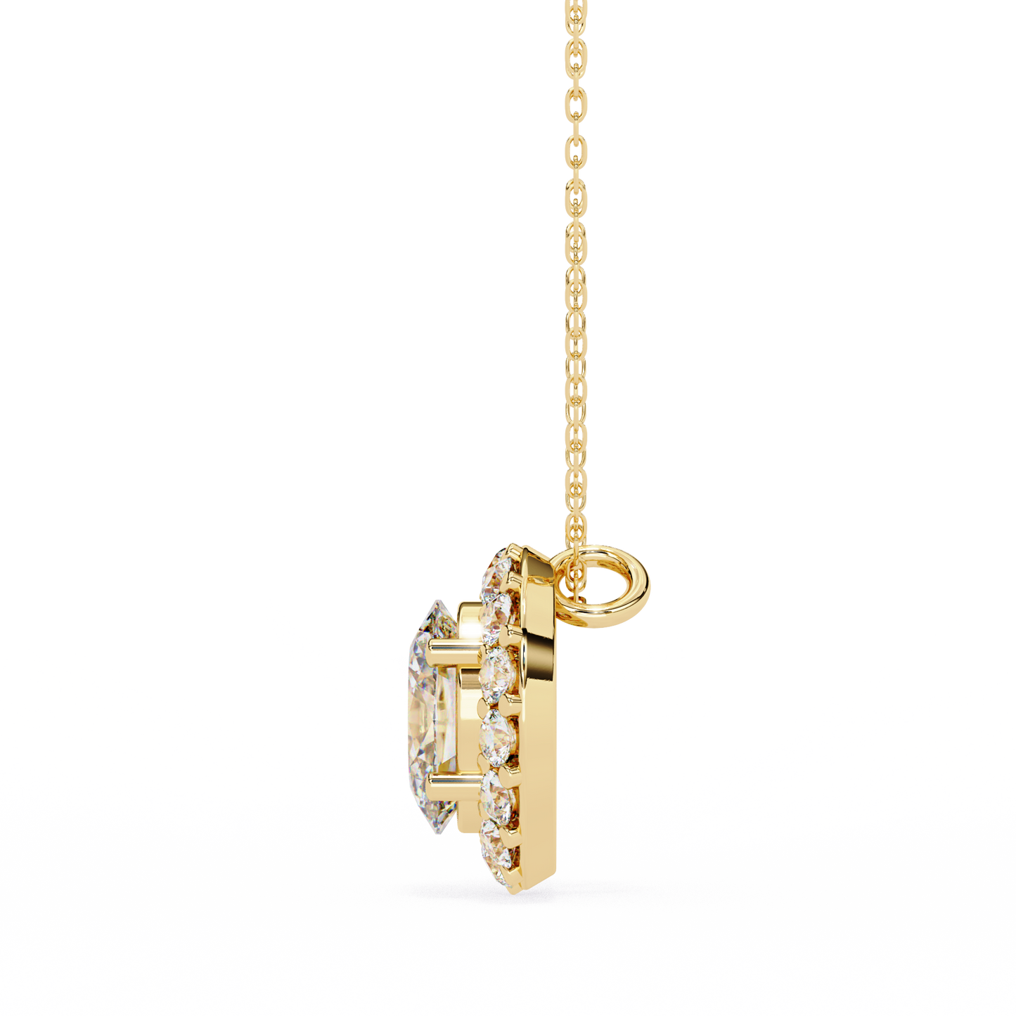Ovallia Diamond Pendant