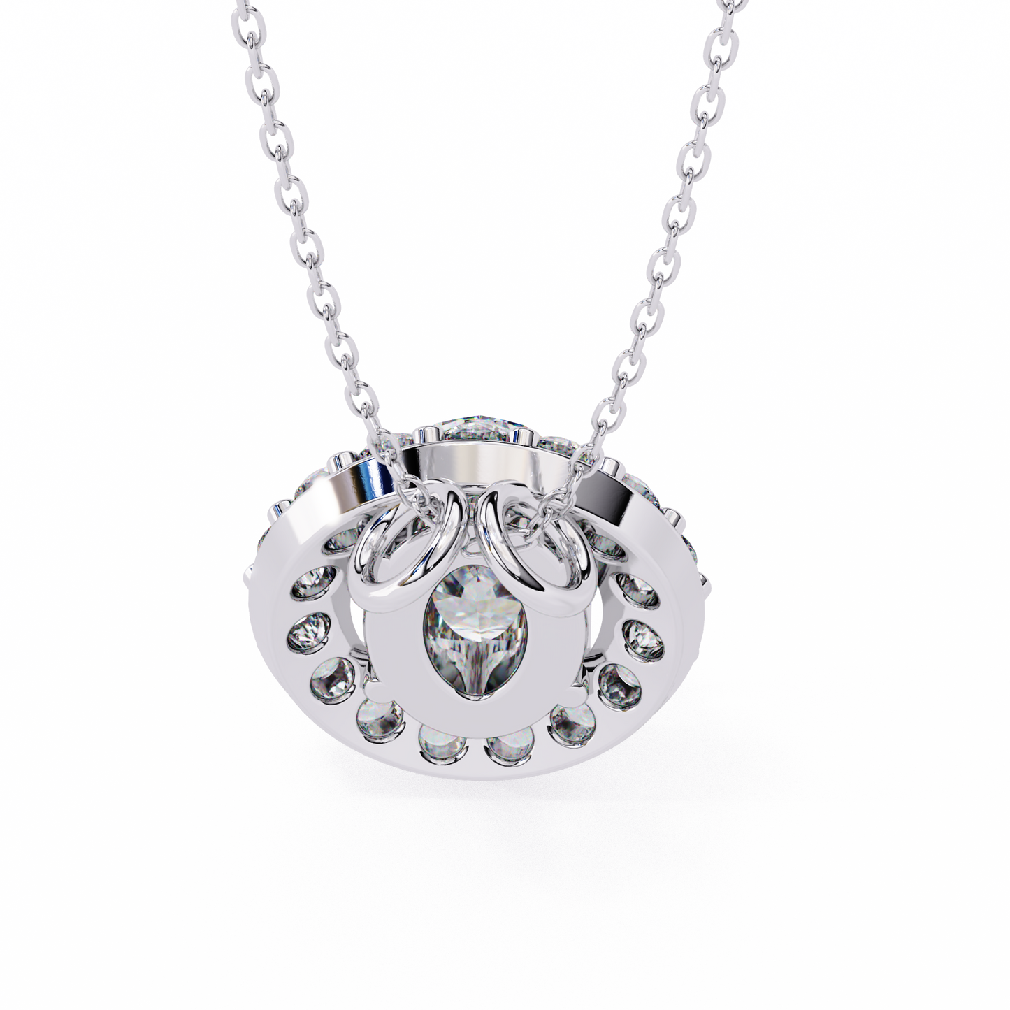Ovallia Diamond Pendant