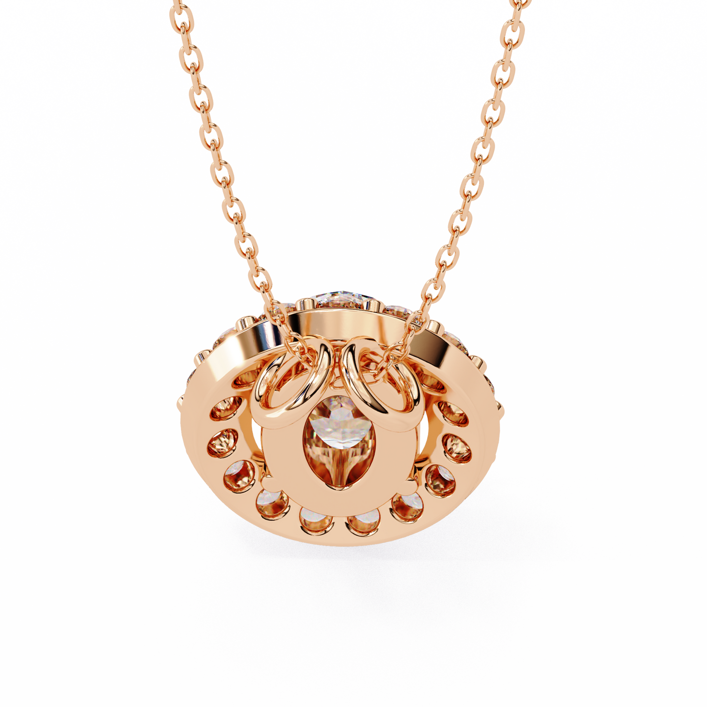 Ovallia Diamond Pendant