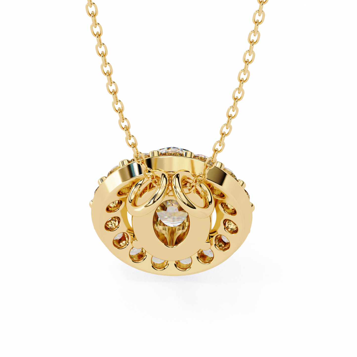 Ovallia Diamond Pendant
