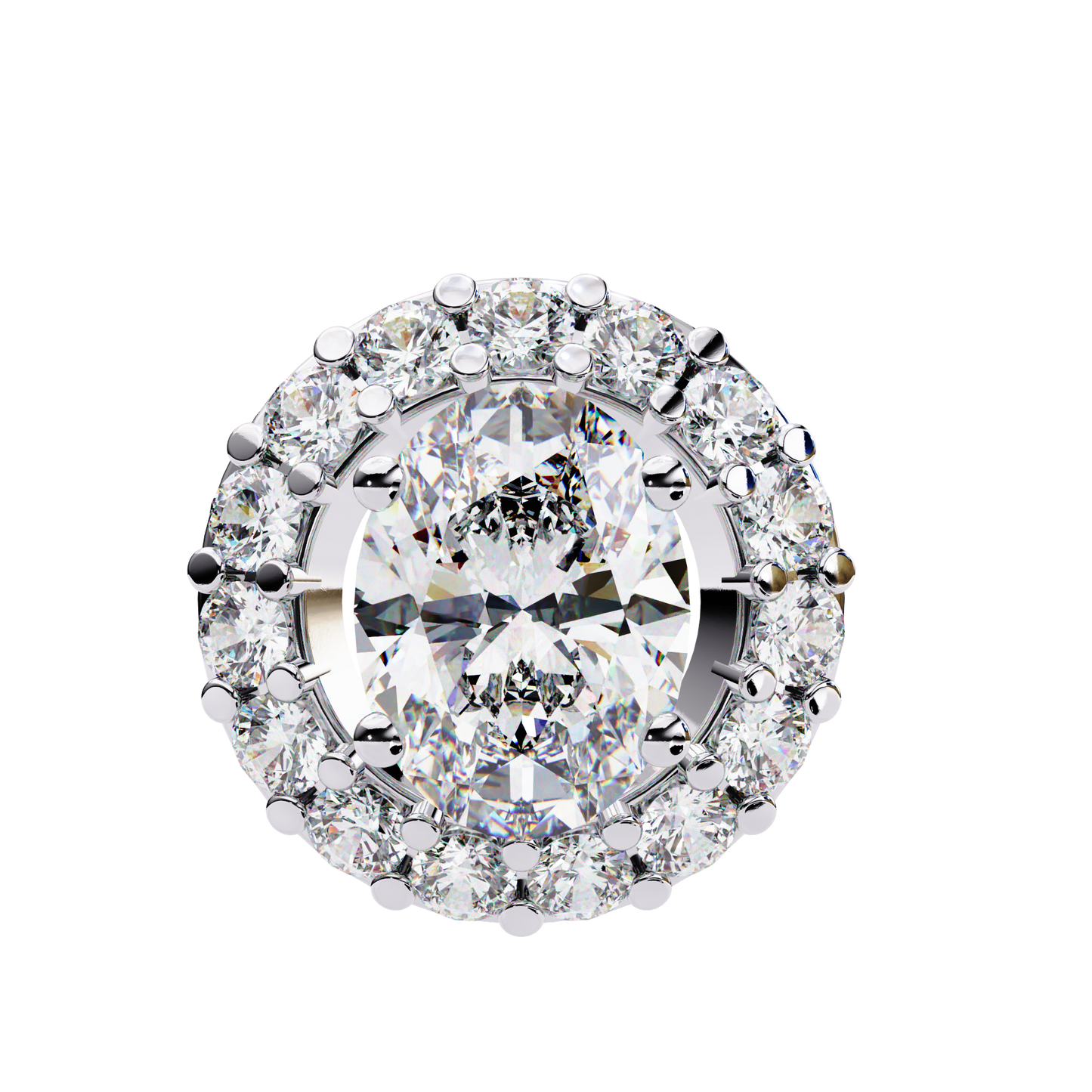 Ovallia Diamond Pendant