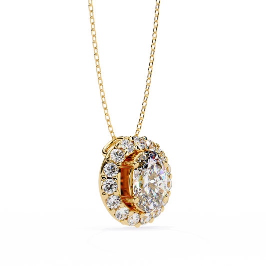 Ovallia Diamond Pendant