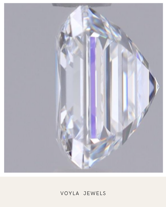 Lab Grown Asscher Diamond 1.00ct D IF