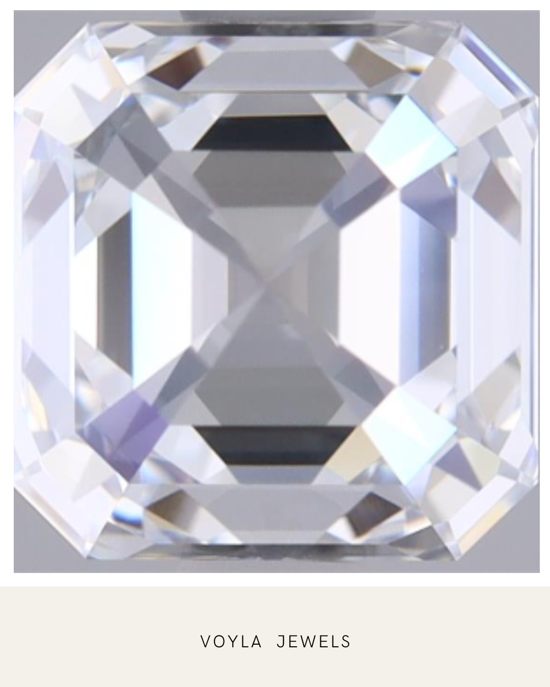 Lab Grown Asscher Diamond 1.00ct D IF