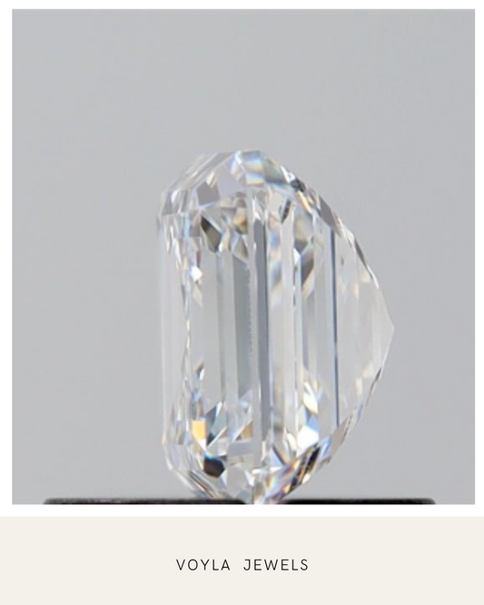 Lab Grown Asscher Diamond 1.00ct D VS2
