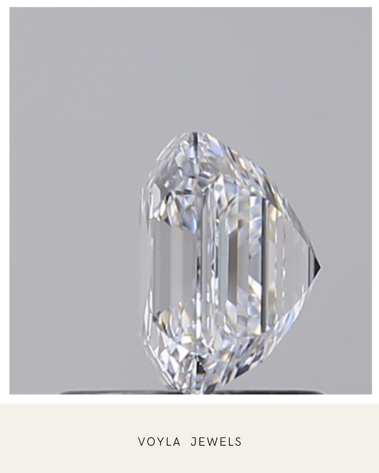 Lab Grown Asscher Diamond 1.00ct D VVS1