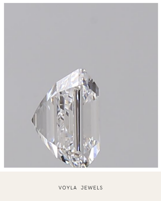 Lab Grown Asscher Diamond 1.00ct D VVS2