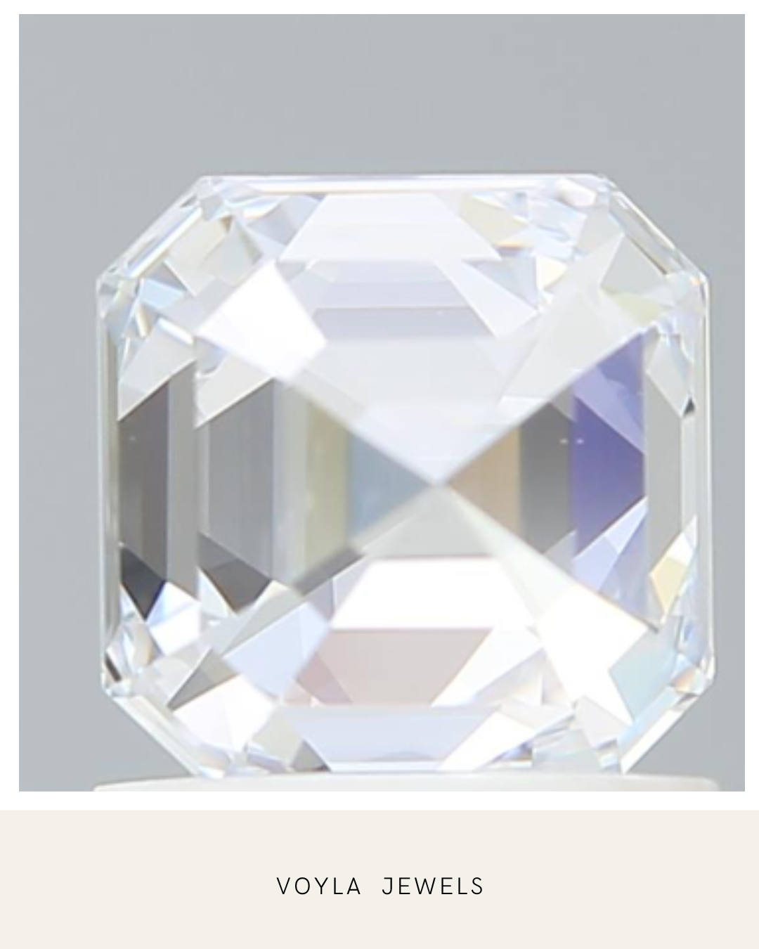 Lab Grown Asscher Diamond 1.00ct E VVS2