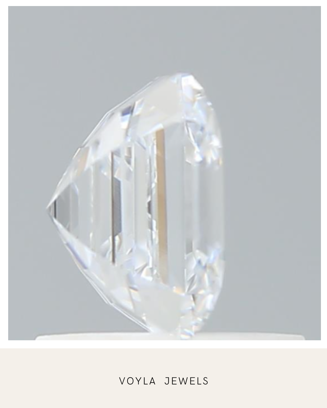Lab Grown Asscher Diamond 1.00ct E VVS2