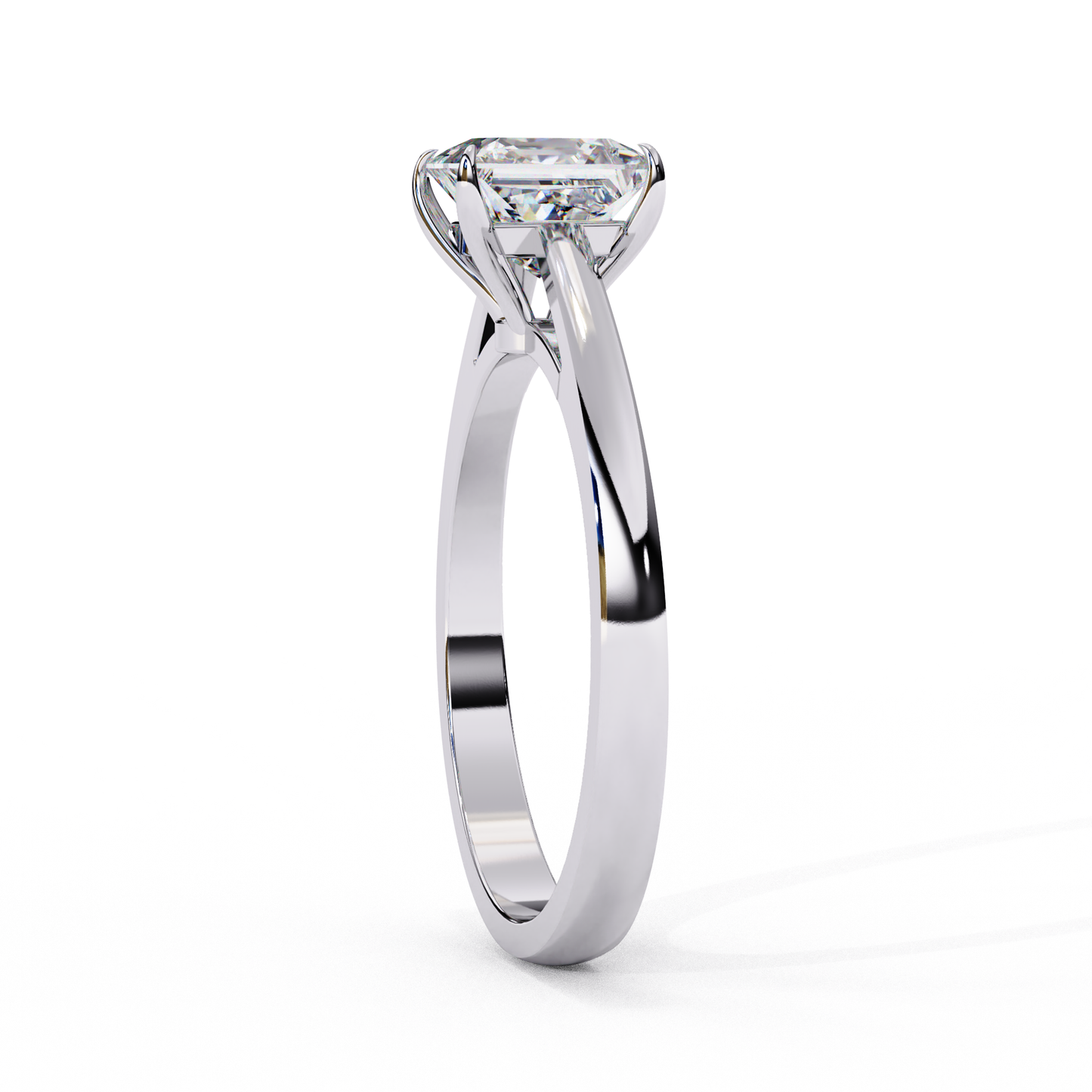 Royal Edge Solitaire Ring