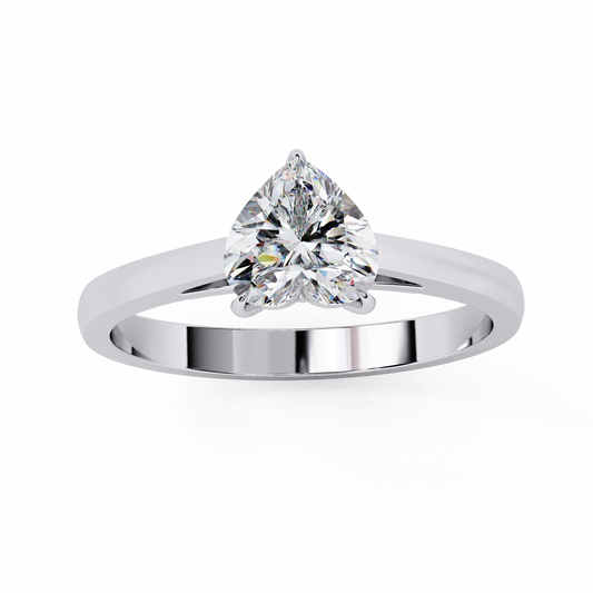 True Heart Solitaire Ring