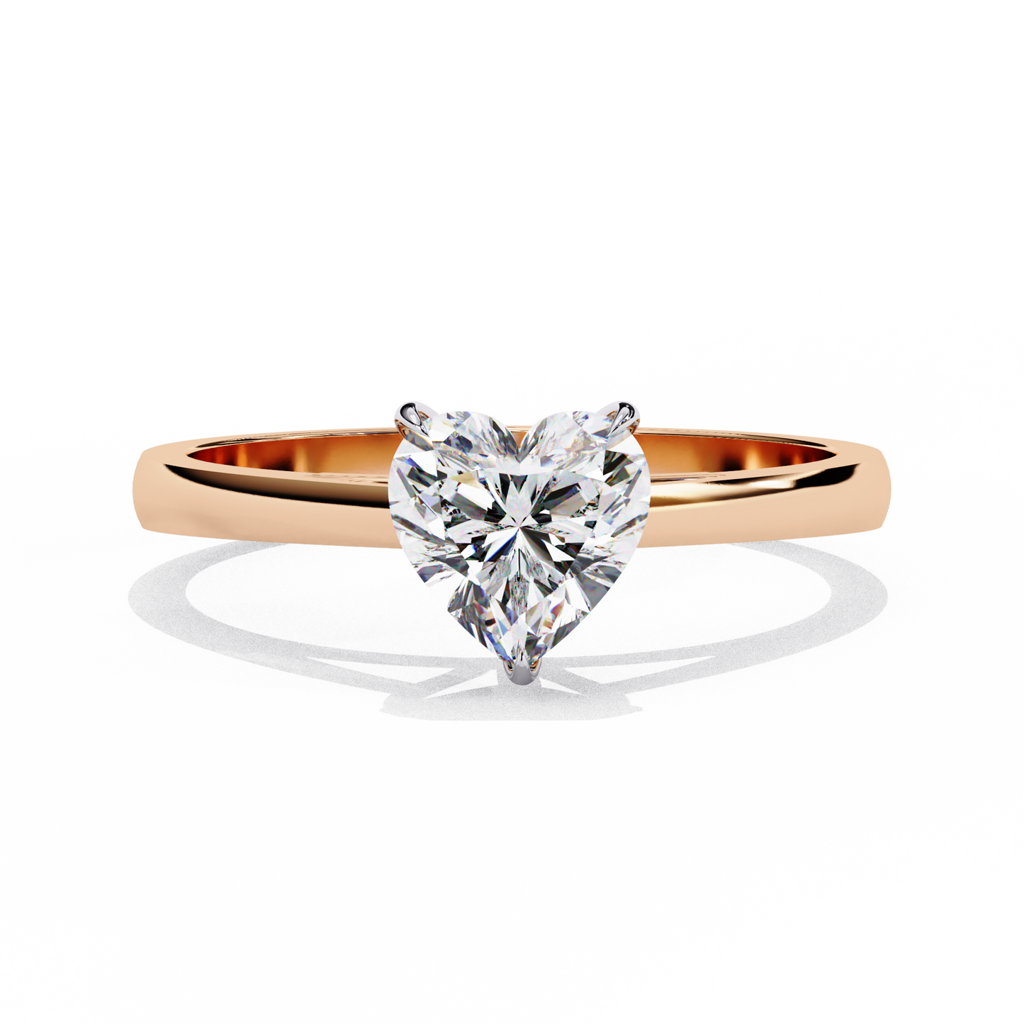 True Heart Solitaire Ring