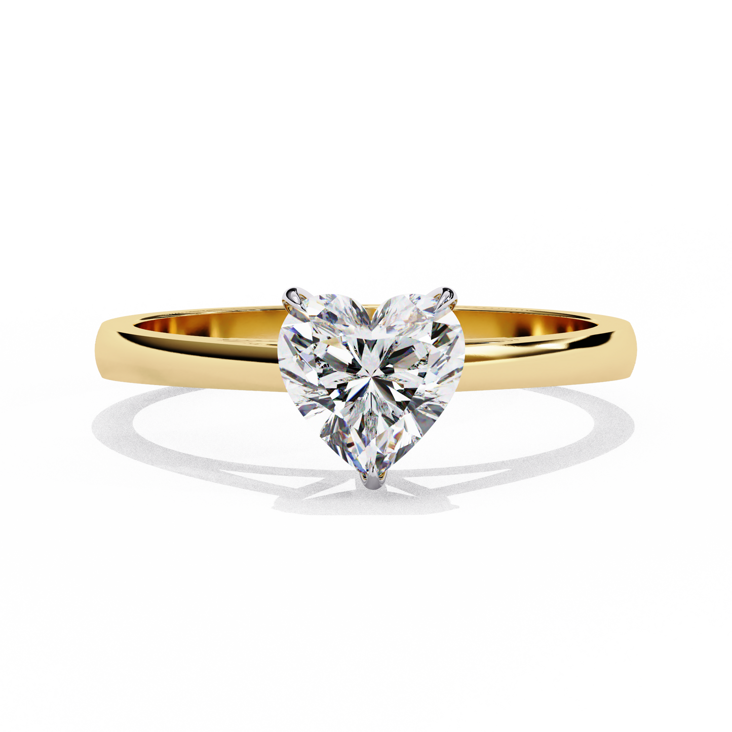 True Heart Solitaire Ring