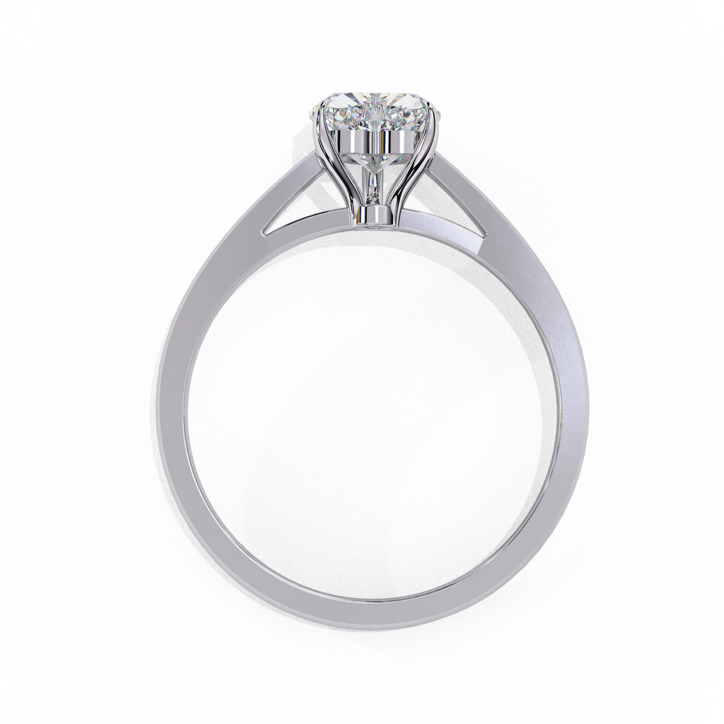 True Heart Solitaire Ring