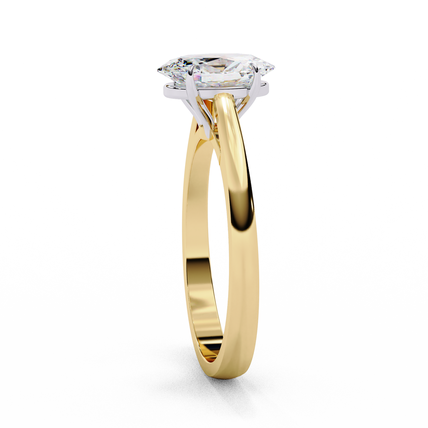 Oval Essence Solitaire Ring