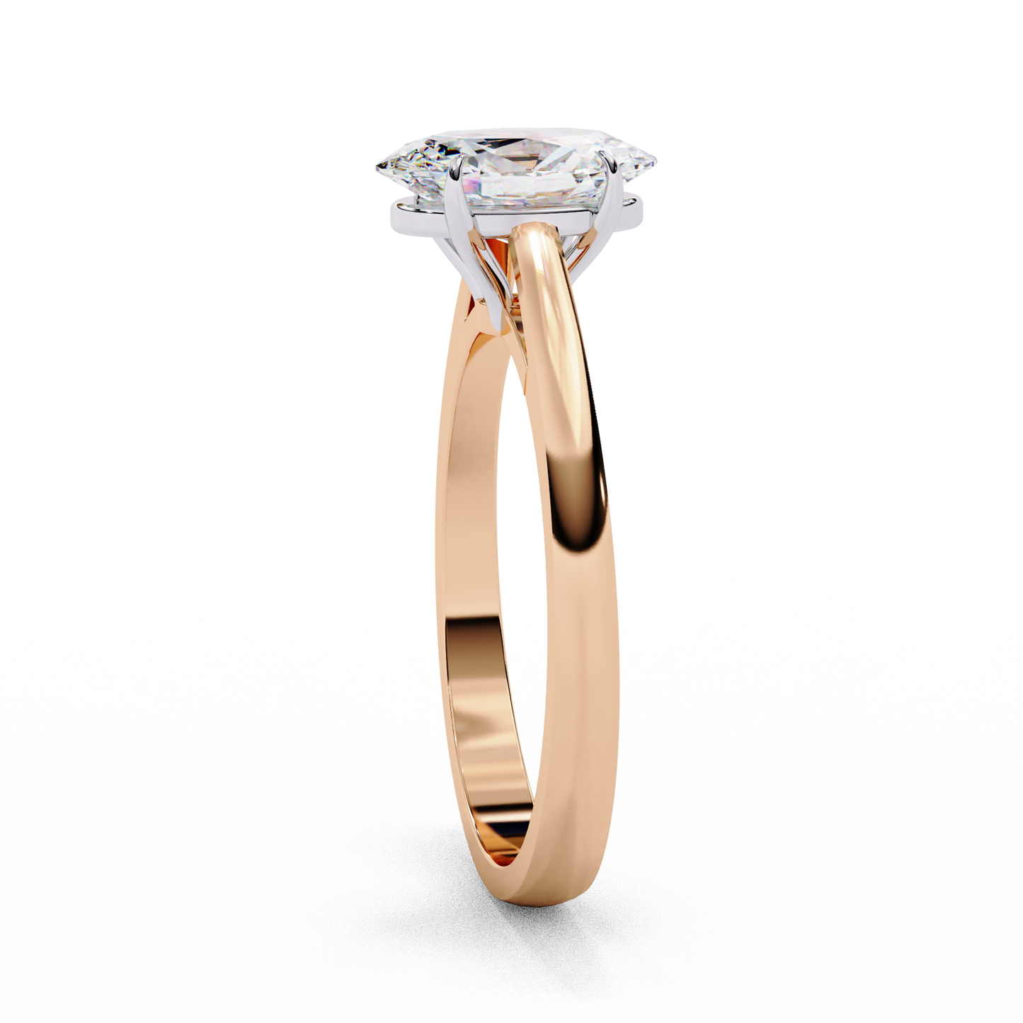 Oval Essence Solitaire Ring