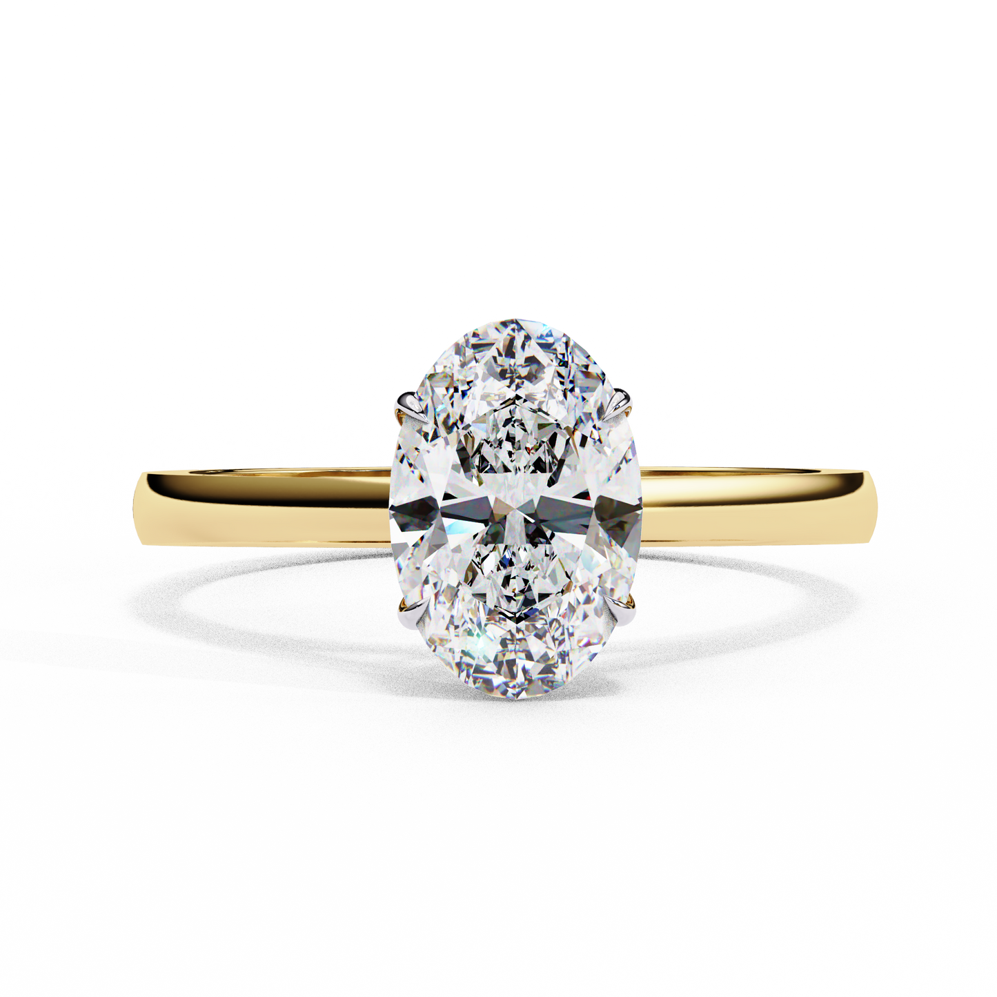 Oval Essence Solitaire Ring