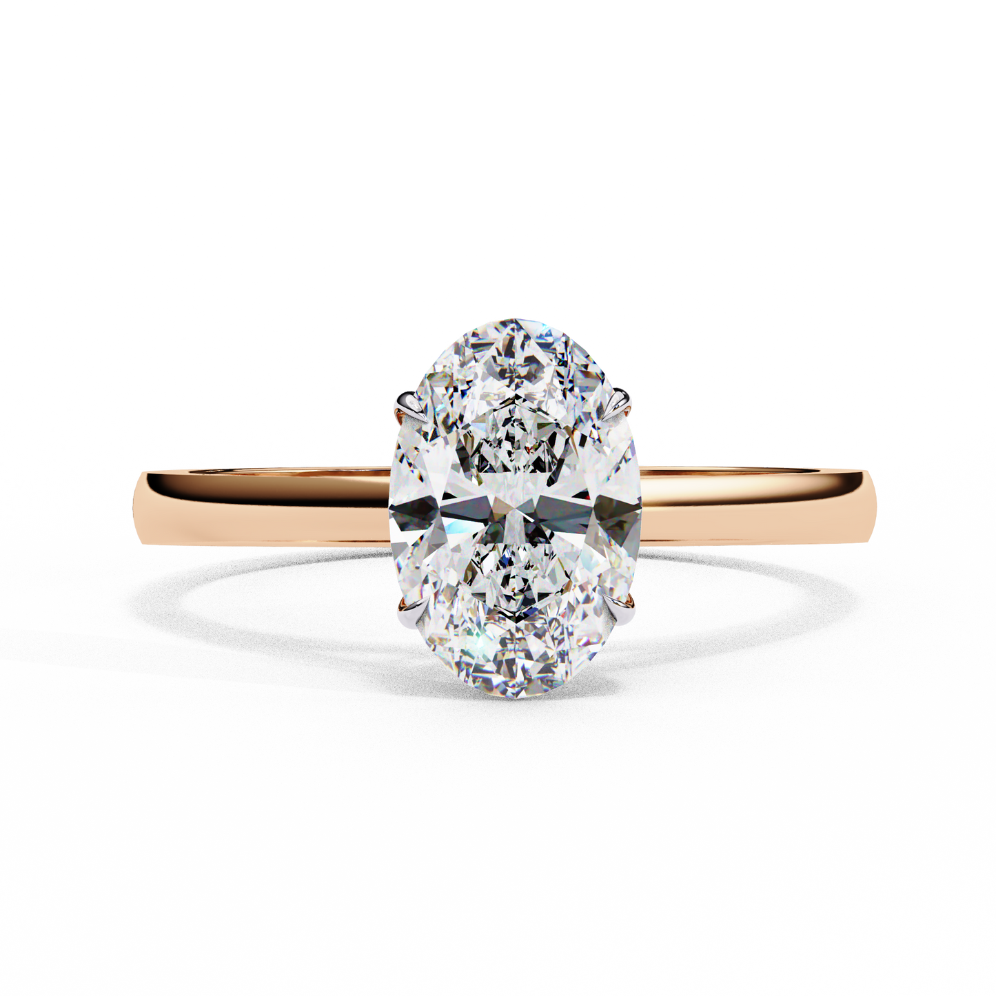Oval Essence Solitaire Ring