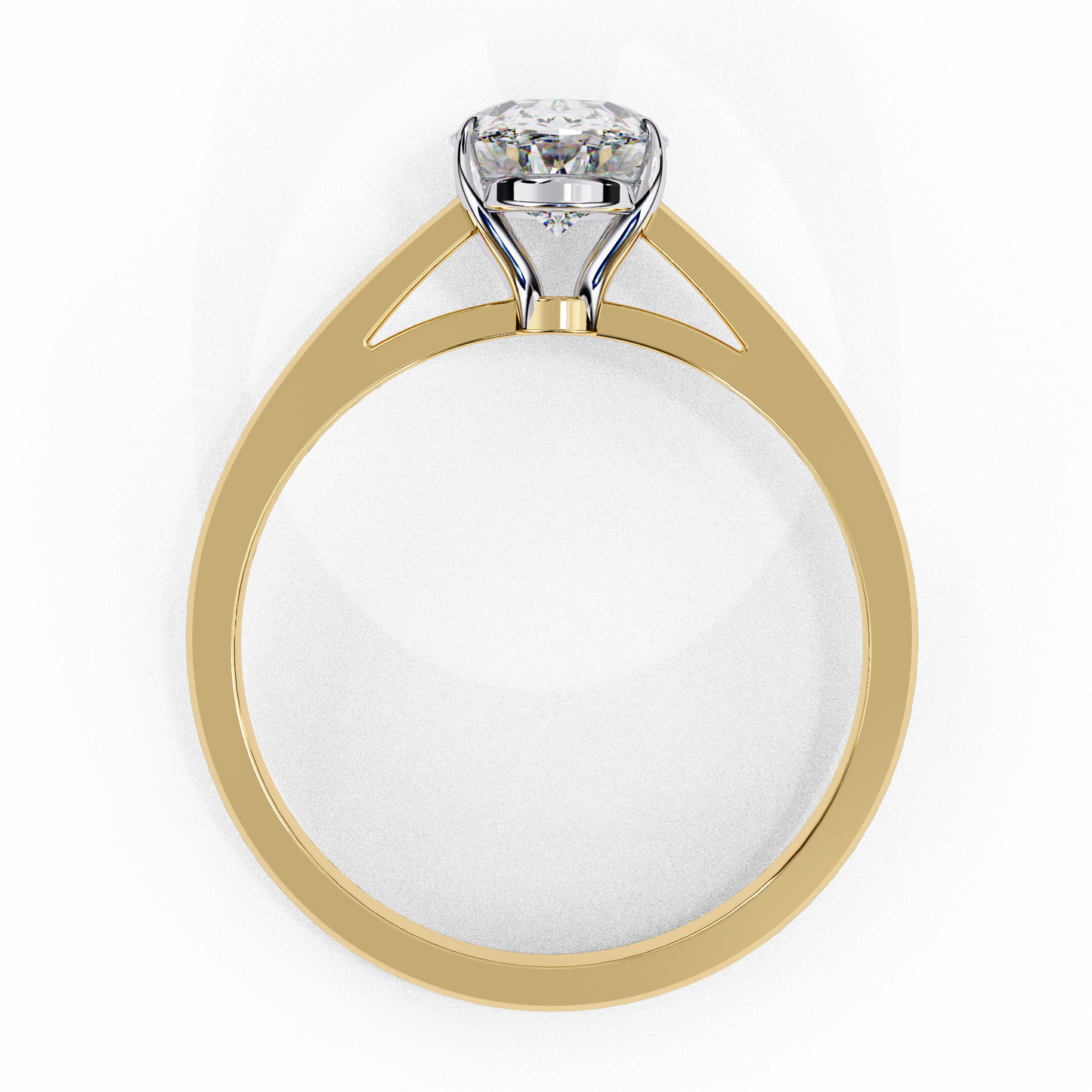 Oval Essence Solitaire Ring