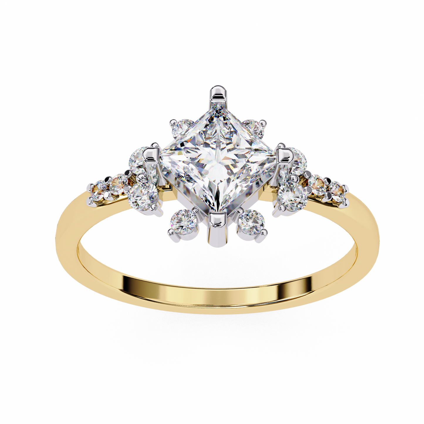 Starlit Grace Solitaire Ring
