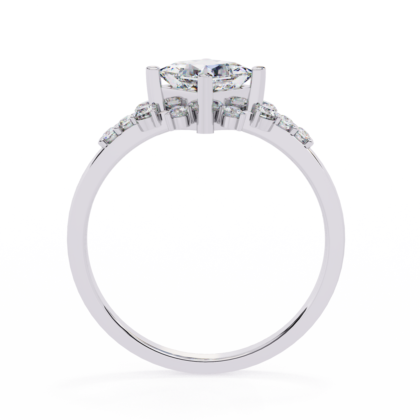 Starlit Grace Solitaire Ring