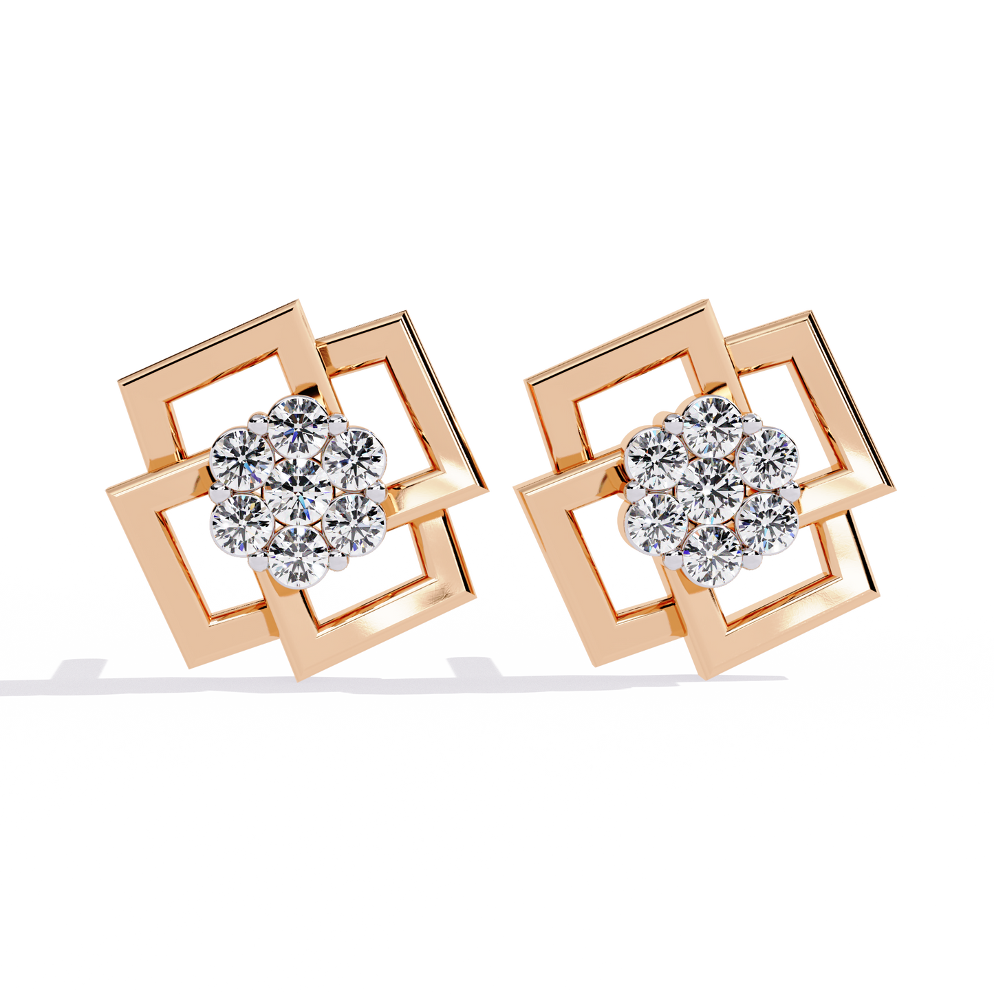 Floral Matrix Studs
