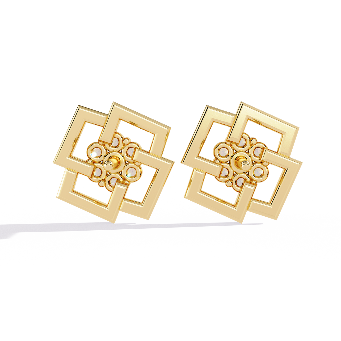 Floral Matrix Studs
