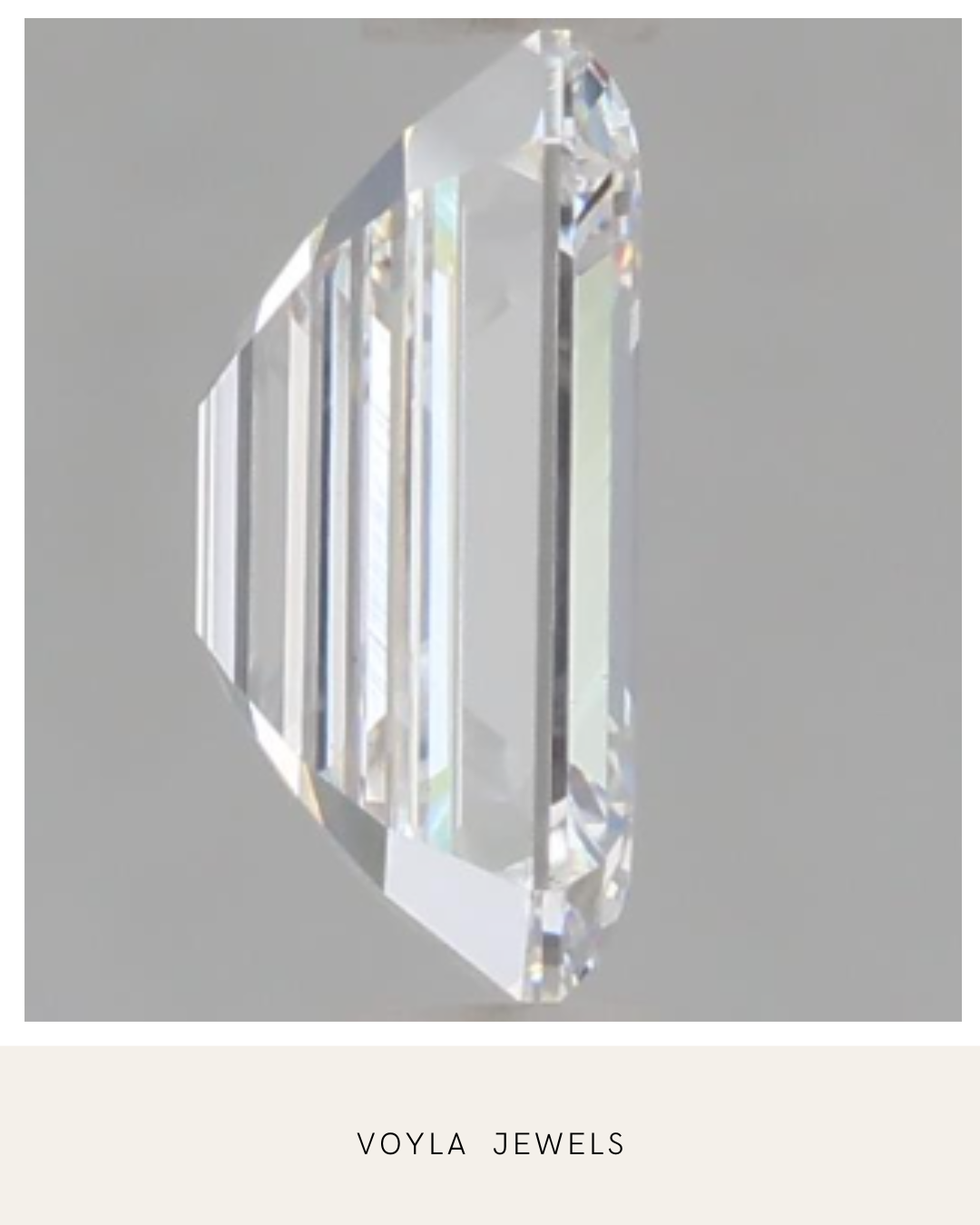 Lab Grown Emerald Diamond 1.00ct D VS1