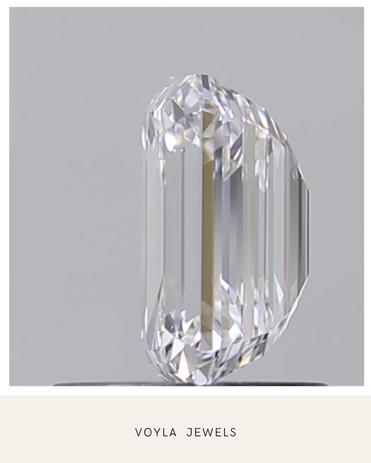 Lab Grown Emerald Diamond 1.00ct D VS2