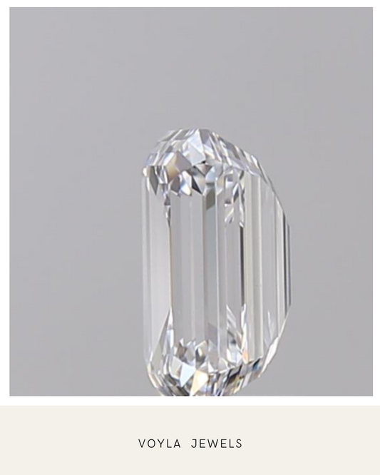 Lab Grown Emerald Diamond 1.00ct D VVS2