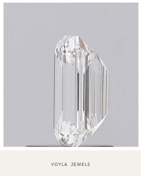 Lab Grown Emerald Diamond 1.00ct F VS2