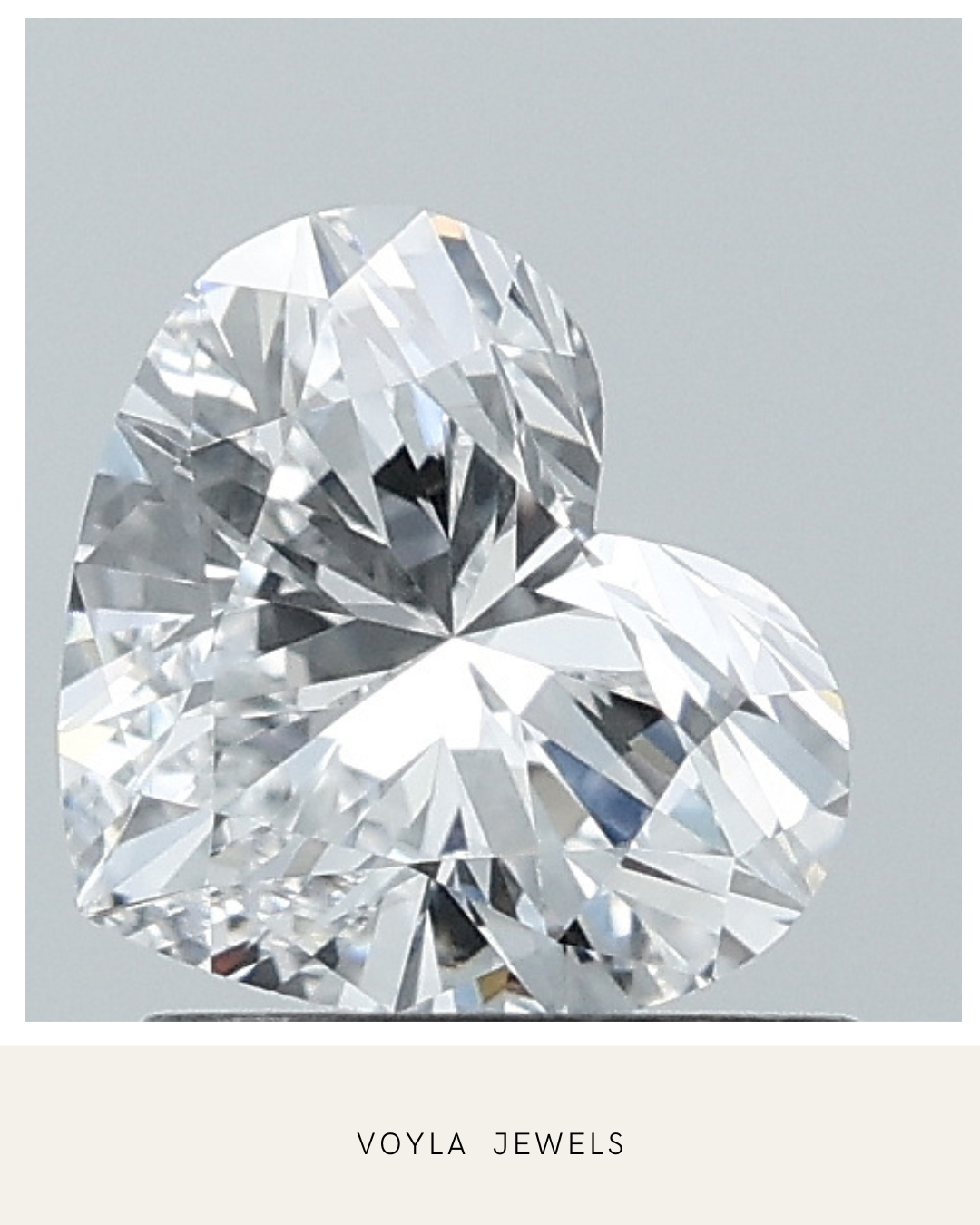 Lab Grown Heart Diamond 1.00ct D VVS1
